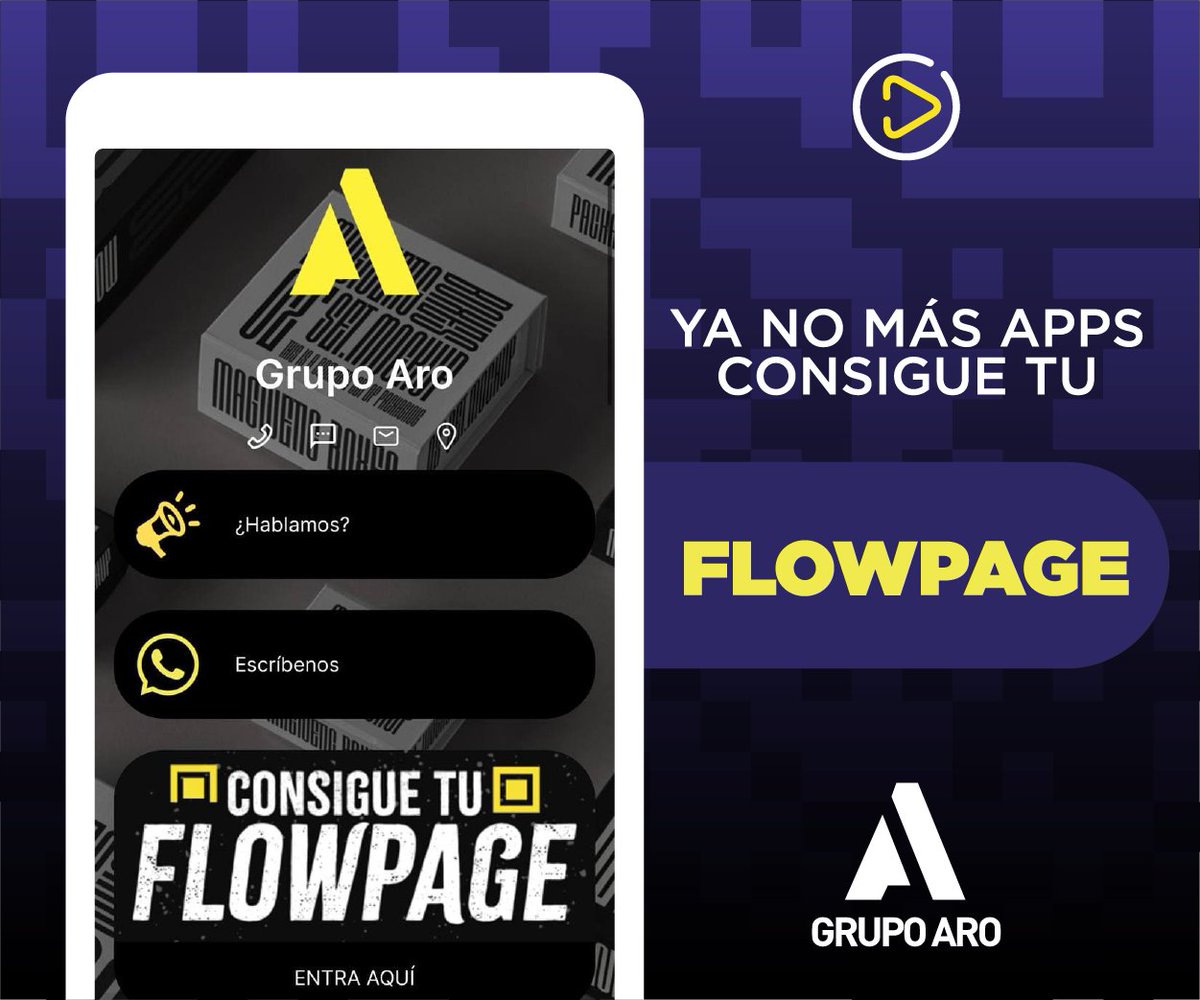 SIN24Horas's tweet image. #Publicidad.- ¿Conoces las ventajas de tener un Flowpage para tu empresa?
Ya no tendrás que realizar grandes inversiones en desarrollo y actualizaciones de apps, además de que tendrás todo listo en 48 hrs. Detalles en flowcode.com/page/flowcoderd o escribeles a @mynameisaro #flowcode