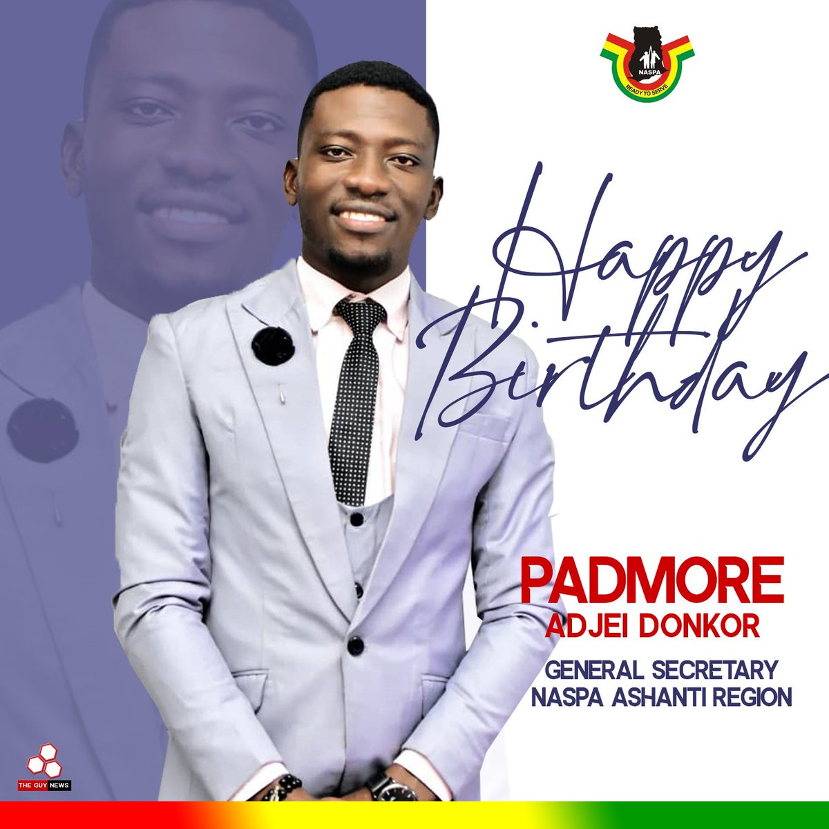 PadmoreDonkor's tweet photo. @PapaPoku 
Please kindly wish me today on your biggest platform.
It's my birthday today.
Am Padmore Adjei Donkor. 
General Secretary for National Service Personnel Association (Naspa) Ashanti Region https://t.co/e9bHCwB1GT