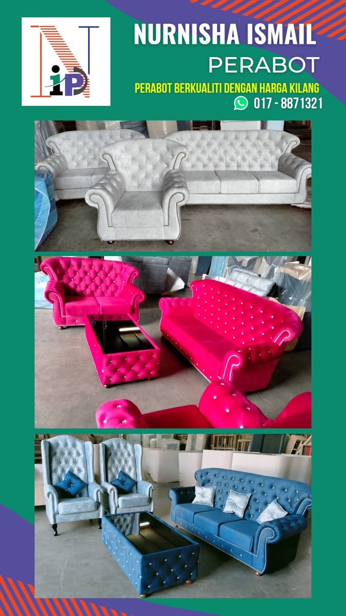 Nurnisha Ismail Perabot V Twitter Chesterfield Exclusive Gelombang 1 Boleh Tekan Link Di Bio Kami Untuk Sebarang Pertanyaan Tempahan Malaysia Viral Semenanjung Sungai Buloh Selangor