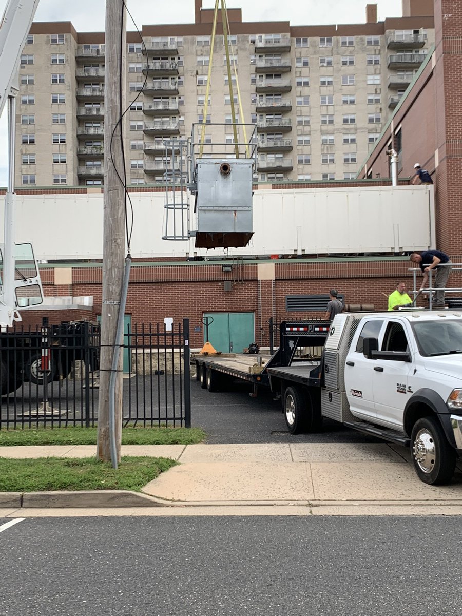 New Cooling Tower at Thurgood Marshall. #buildingreadiness#APSDConvo21#movingforward#asburypark