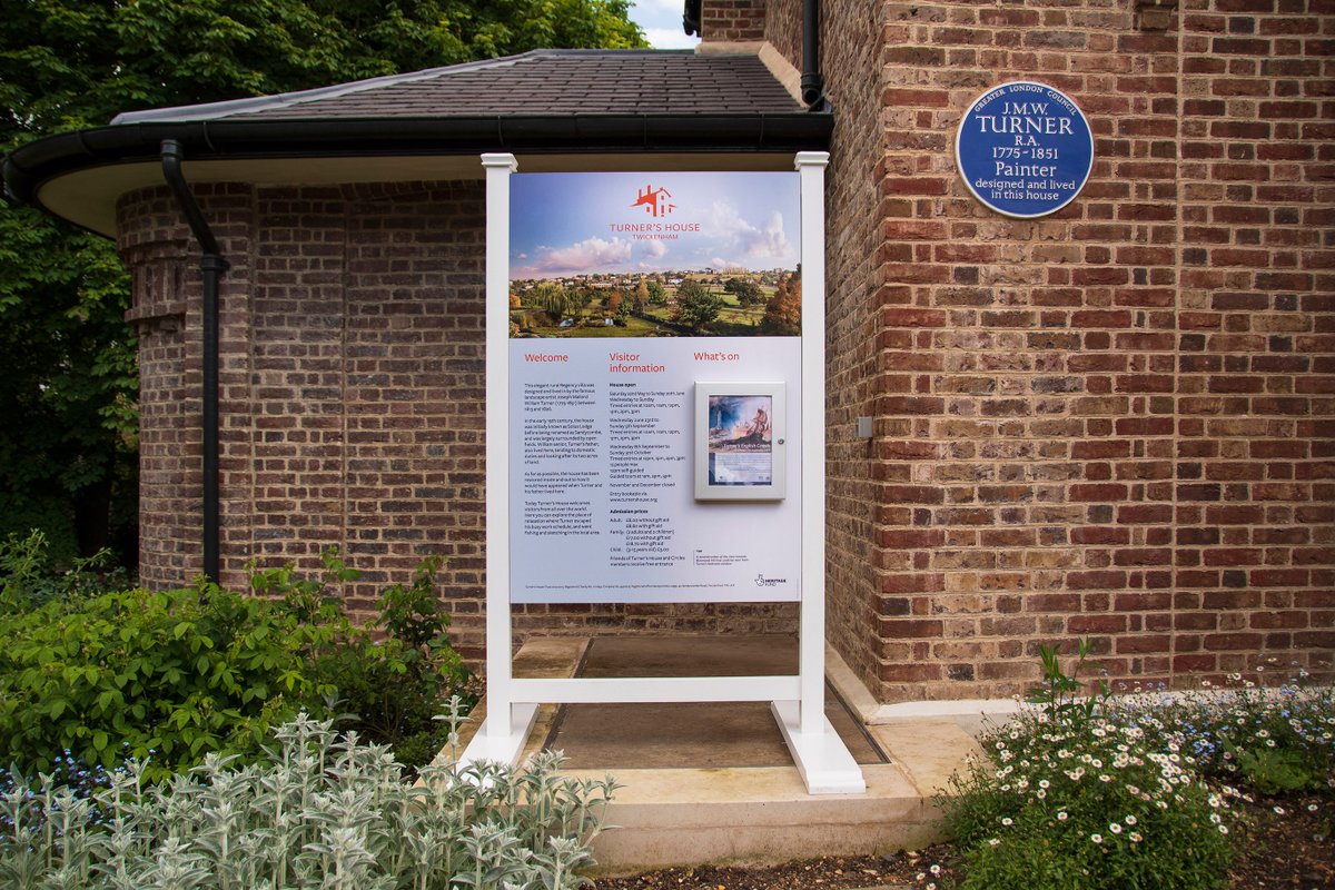 tcecreative's tweet image. This morning we’ve been @TurnersHouse installing the final interpretation panels of our project to reveal the lesser known aspects of Turner’s life, about his time in Twickenham and the Thames landscape which inspired him. #heritage #turner #interpretation