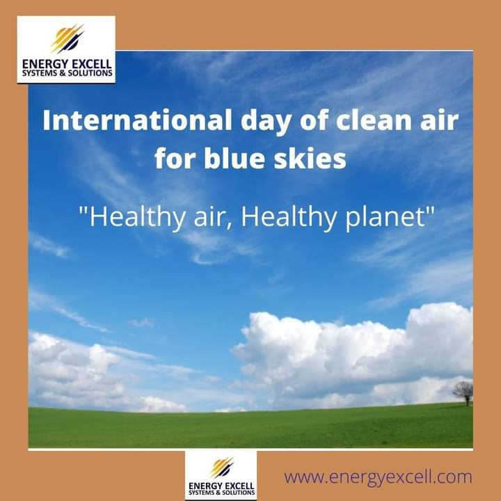Healthy Air, Healthy Planet”
Following the international community’s increasing interest in clean air, and emphasizing the need to make further efforts to improve air quality to protect human health.
#Energyexcell celebrates 
internationaldayofcleanairandblueskiesnigeria #unep