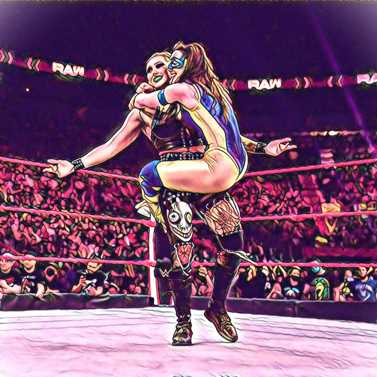 WWEUFutureLive's tweet photo. The Nightmare ๐น @RheaRipley_WWE & The Superhero ๐ฆธโโ๏ธ @NikkiCrossWWE
#WWERaw #AmazingVictory https://t.co/BMibgtGvL8