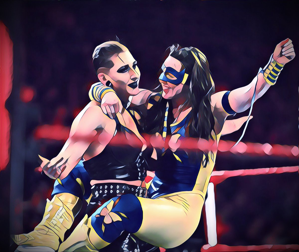 WWEUFutureLive's tweet photo. The Nightmare ๐น @RheaRipley_WWE & The Superhero ๐ฆธโโ๏ธ @NikkiCrossWWE
#WWERaw #AmazingVictory https://t.co/BMibgtGvL8