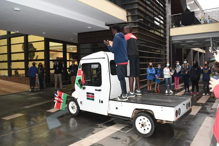 Congratulations to ISK's very own Griffin Ligare- the Kenyan National Basketball Team Captain, who just returned after representing Kenya in Kigali at AfroBasket! He was warmly welcomed back earlier today by the ISK Community 🥳🎉 #iskpassion #iskcreativity #iskambition