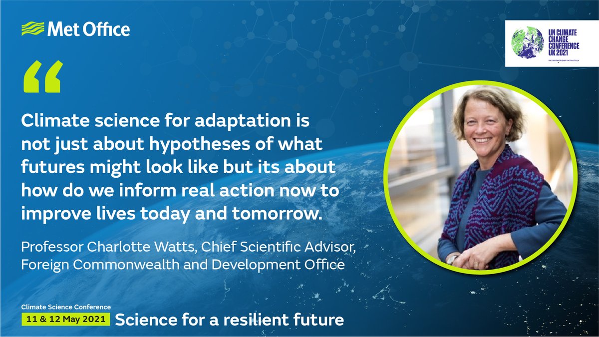 MetOffice_Sci's tweet image. How can we use #climate science in our efforts to adapt to climate change? 🌏

Professor Charlotte Watts shared her thoughts at our @metoffice #ClimateScienceConference earlier this year 👇

#GetClimateReady | #MetOfficeCOP26 #TogetherForOurPlanetEarth
