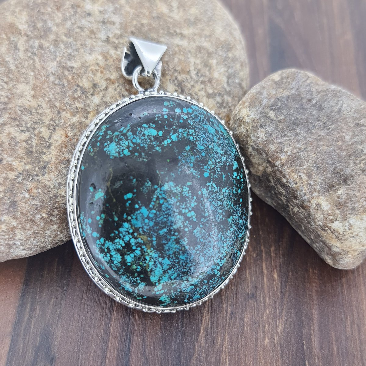 DevJewels's tweet image. Big Black Turquoise Pendant, Handmade Pendant, Gemstone Pendant, 925 Sterling Silver Pendant, Healing Pendant, Gift For Women, Bestseller etsy.me/3DT6wAT via @Etsy