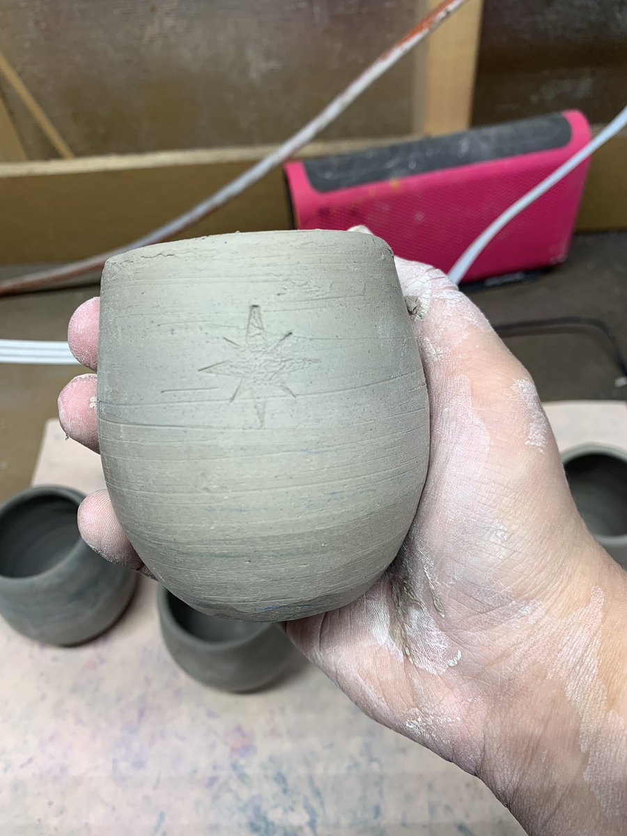 thewaystop's tweet photo. Im in love with these ceramic wine glasses I just made! #ceramics #pottery #etsy #SmallBusiness #art https://t.co/JQf8vQ1fHG