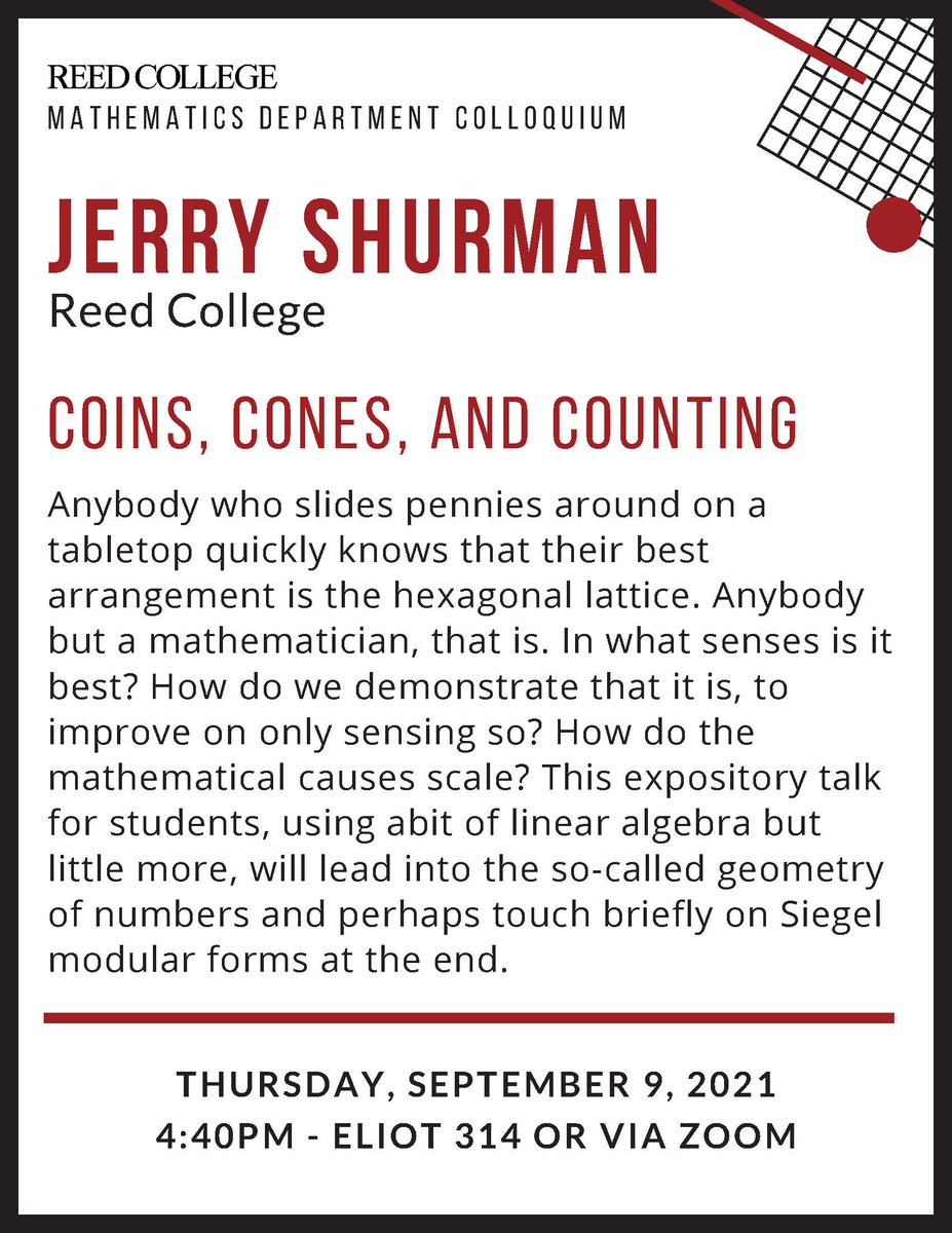 Reed Math Department tweet media