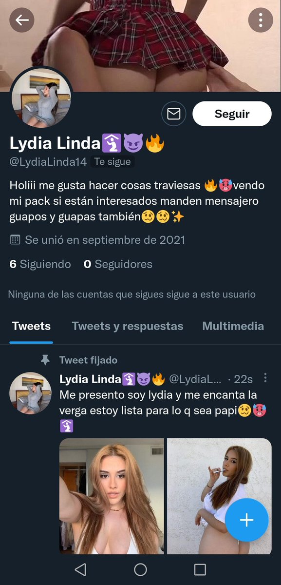 Maria51905689's tweet photo. Buenas guapos les voy recomendado seguir esta cuenta de mi amiga lydia tiene muy buen contenido y esta muy ufff vayan a seguirla y denle amor  es nueva no se arrepentirán🔥🥴🥴✨ https://t.co/kETltgP1lK