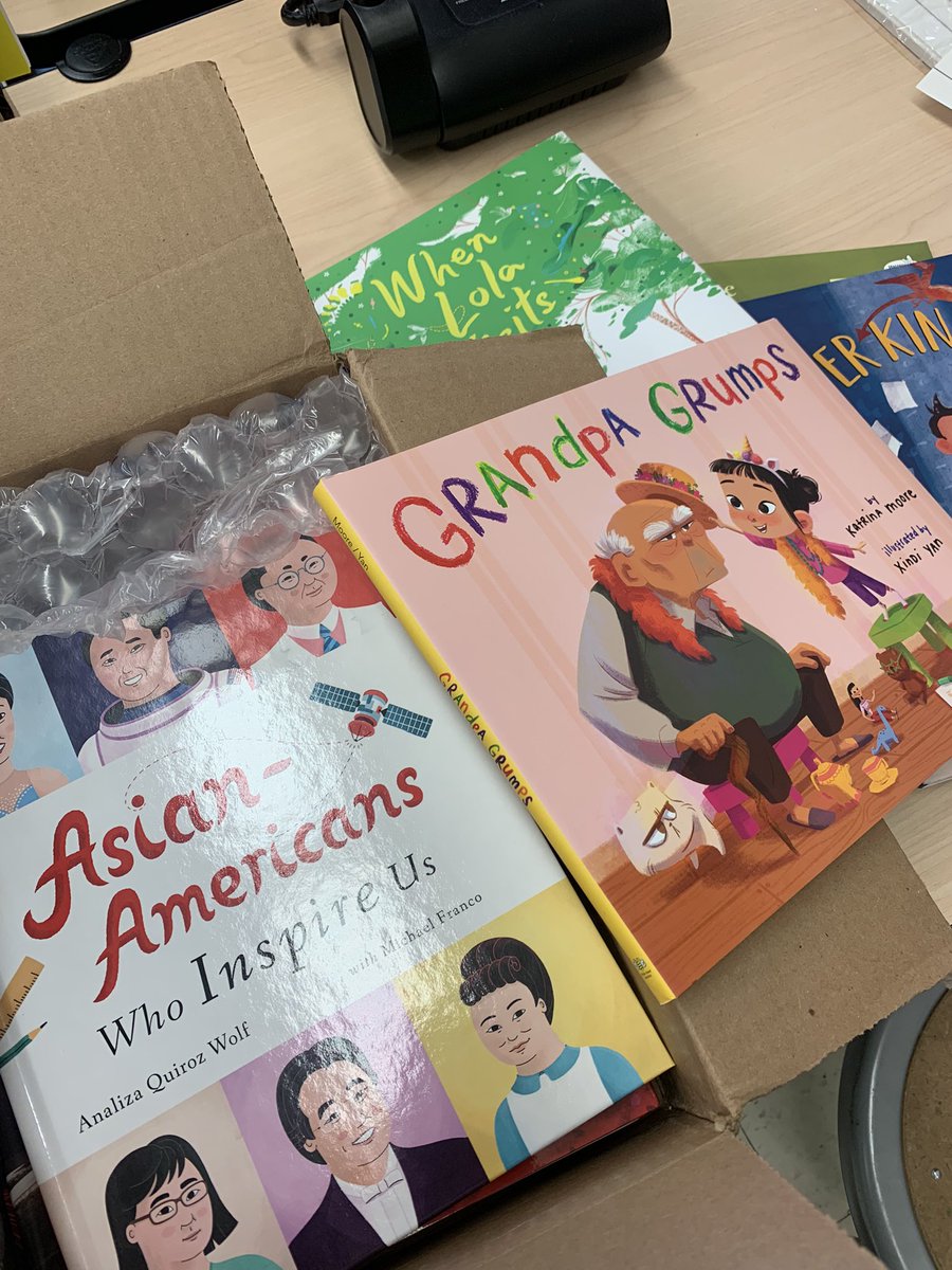 Thank you @consciouskidlib @HarryShumJr @PadmaLakshmi @MingNa @wongfupro @GoogleForEdu for my AAPI books! Can’t wait to share with my students and other teachers! Books in the mail are my fav gift - esp diverse books 🎉 #iteachfirst