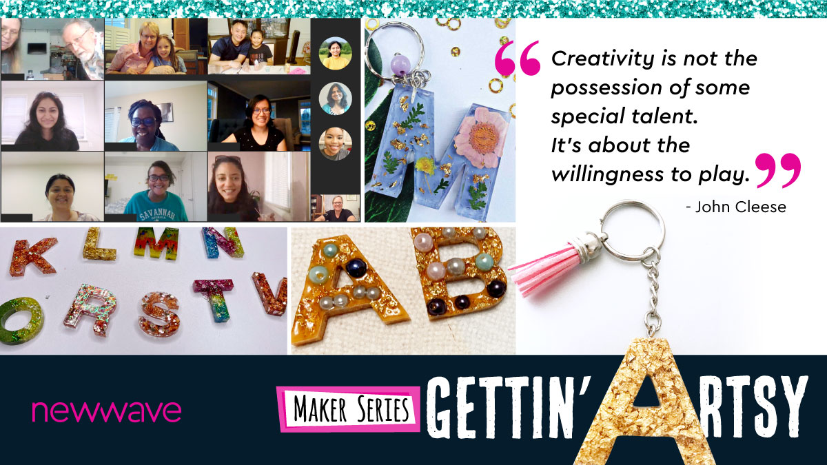 NewWave_Tech's tweet photo. 30+ of our #Creative Community of Practice members adventured into the #resinart space last week at our quarterly #art exploration event! We make it our business to #trynewthings and are grateful for leadership who supports #creativity and #innovation! @johncleese #ThisisNewWave https://t.co/hAMKqifGww