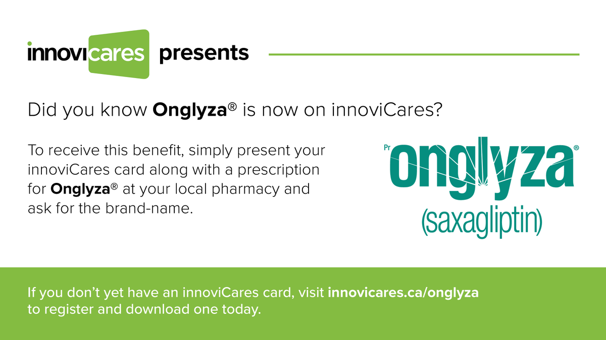 innoviCares's tweet photo. Did you know Onglyza® is now available in select provinces with innoviCares? For a full listing of provinces with coverage for this brand, please visit: https://t.co/L5vKWUbHyF https://t.co/VZvxsPLkKZ