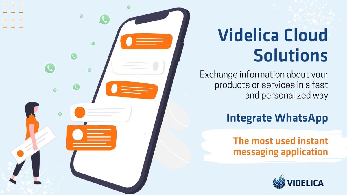 Videlica_Com's tweet photo. Our solution allows you to integrate the most used and effective messaging application between customers and companies 👉 #whatsapp
#videlicasolutions #soluciónallinone #cloudsolutions #thebestsolution #customerexperience #whatsappbusiness
Info comercial@videlica.com 💬 https://t.co/Uo1iXY5rsf