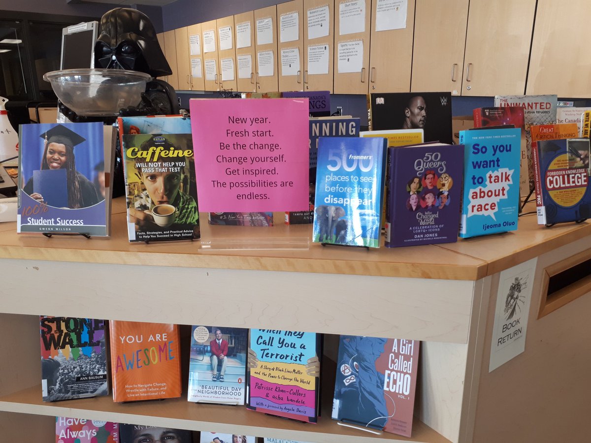 Bay View High School Library on Twitter "Displays are up! The Library