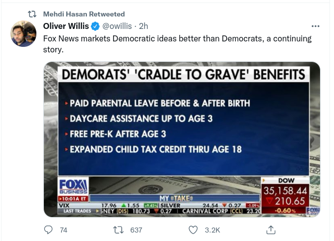 RedBison's tweet photo. I'm not sure the people RT'ing this noticed that #Fox called Dems "DEMORATS" in this banner framing. This is Nazi propaganda out in the open, on mainstream US TV; Nazis explicitly portrayed Jews as rats to facilitate race war and genocide. #FascistFox #FascistGQP #GQPGenocide https://t.co/6HxDbyLhUq