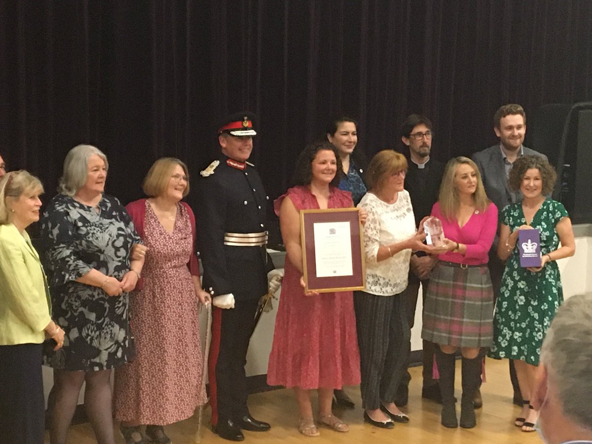 Proud to see our partners ⁦<a href="/broke_not/">Broke Not Broken</a>⁩ receive the Queen’s Award tonight. #wellbeing #achievement #ambition #teamwork