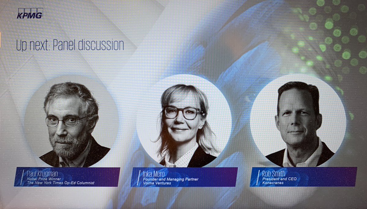 Jenni_Hyy's tweet photo. Excellent insights to topical subjects, e.g. - Hybrid model enables productivity with less travel time and bringing talent online, - People want to work with a Winning team that embraces ESG and diversity. #KPMGStrategyForum https://t.co/wVyPx6v4vl