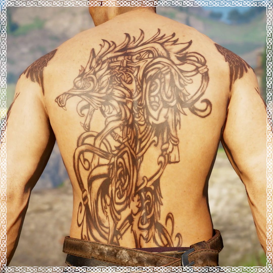 Assassin S Creed V Twitter Can T Help But Stare Respectfully At The New Set Of Tattoos From Our Community Contest The Odin S Blessing Tattoo Set Is Free For Everyone To