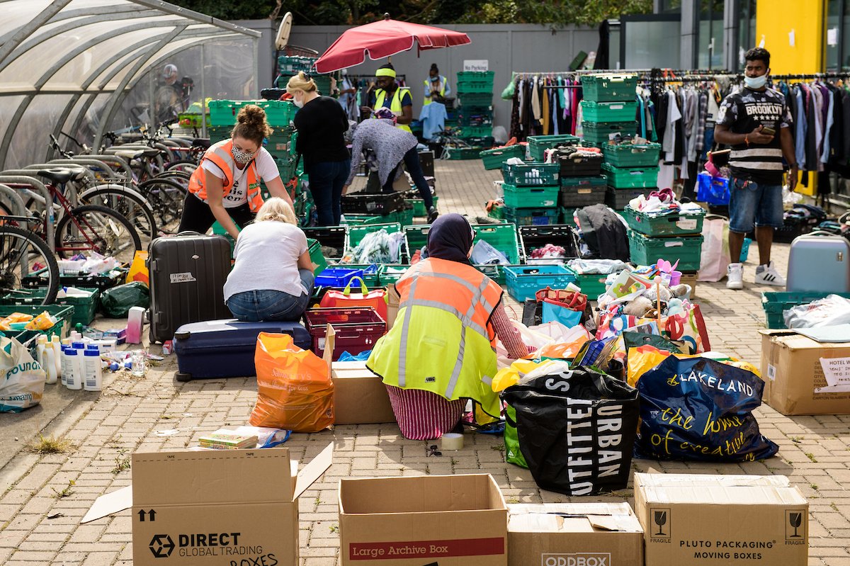 React_Response's tweet image. If you want to know what an emergency humanitarian logistics operation looks like, this is it. A group of people, working together, to help provide for other people who are in need.

Our huge thanks to all the amazing people helping to support evacuees from Afghanistan 💪💙