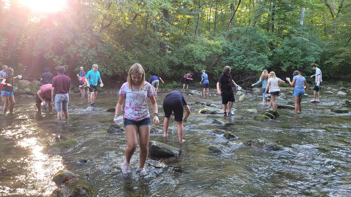Beautiful morning to hunt for microinvertabrates and access water health  <a href="/McC_Engineering/">McCutcheon E&T Dept</a>