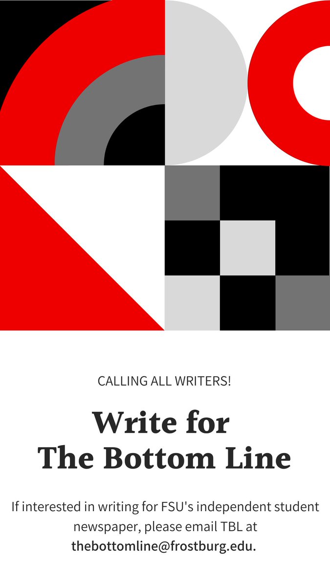 BottomLineTBL's tweet image. Interested in writing for your campus news outlet? DM us with any questions!!