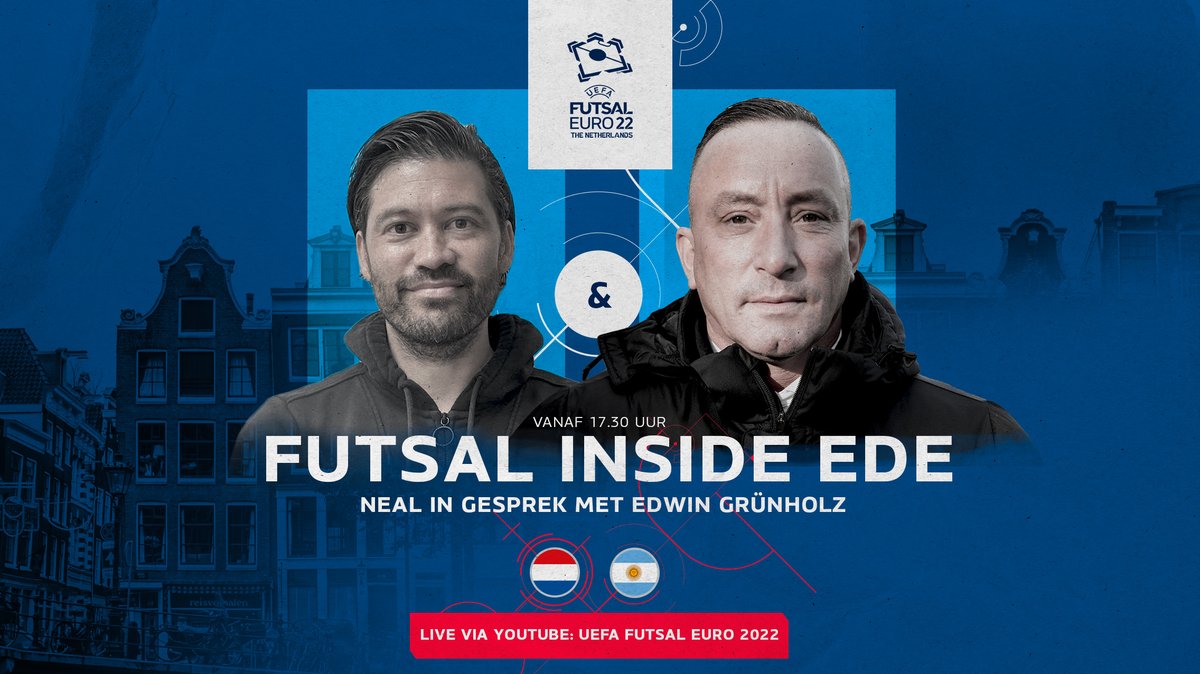 Vanmiddag is het tijd voor de tweede editie van Futsal Inside. 🙌 Dit keer gaat <a href="/nealpetersen/">Neal Petersen</a> in gesprek met <a href="/edwingrunholz/">Edwin Grunholz</a>. Om 17:30 uur kun je live mee kijken via YouTube: youtu.be/YCblcC_ZcIw