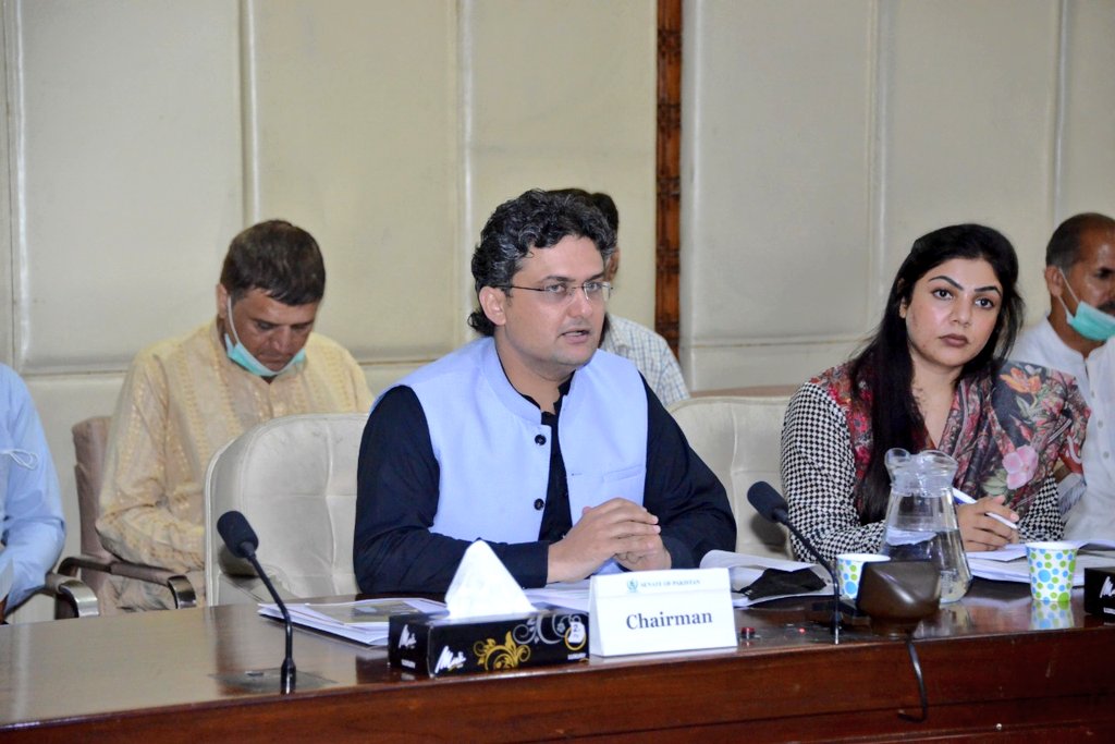 FjkUpdates's tweet photo. Meeting of the Senate Standing Committee on Info &amp; Broadcasting Meeting held under Chairman @FaisalJavedKhan today. The Information Ministry gave briefing on #PDMA. For further feedback and consultations, media stake holders, working journalists invited for the meeting on Thur. https://t.co/M2m7ZrtbgV