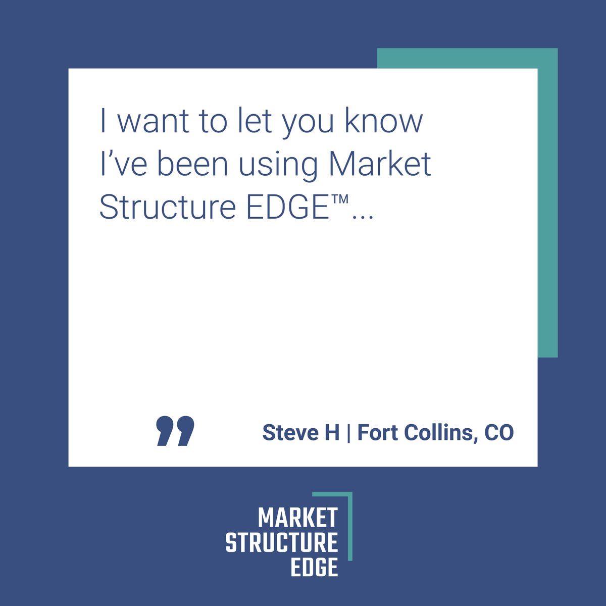 EdgeStructure's tweet image. We want Market Structure EDGE to be a great asset in your arsenal of trading tools as well! 

Sign up for a FREE 14-day trial here: rb.gy/nwtvtm

#MSE #MarketStructureEDGE #CustomerReviews #CustomerFeedback #Reviews #Testimonial #ClientTestimonial