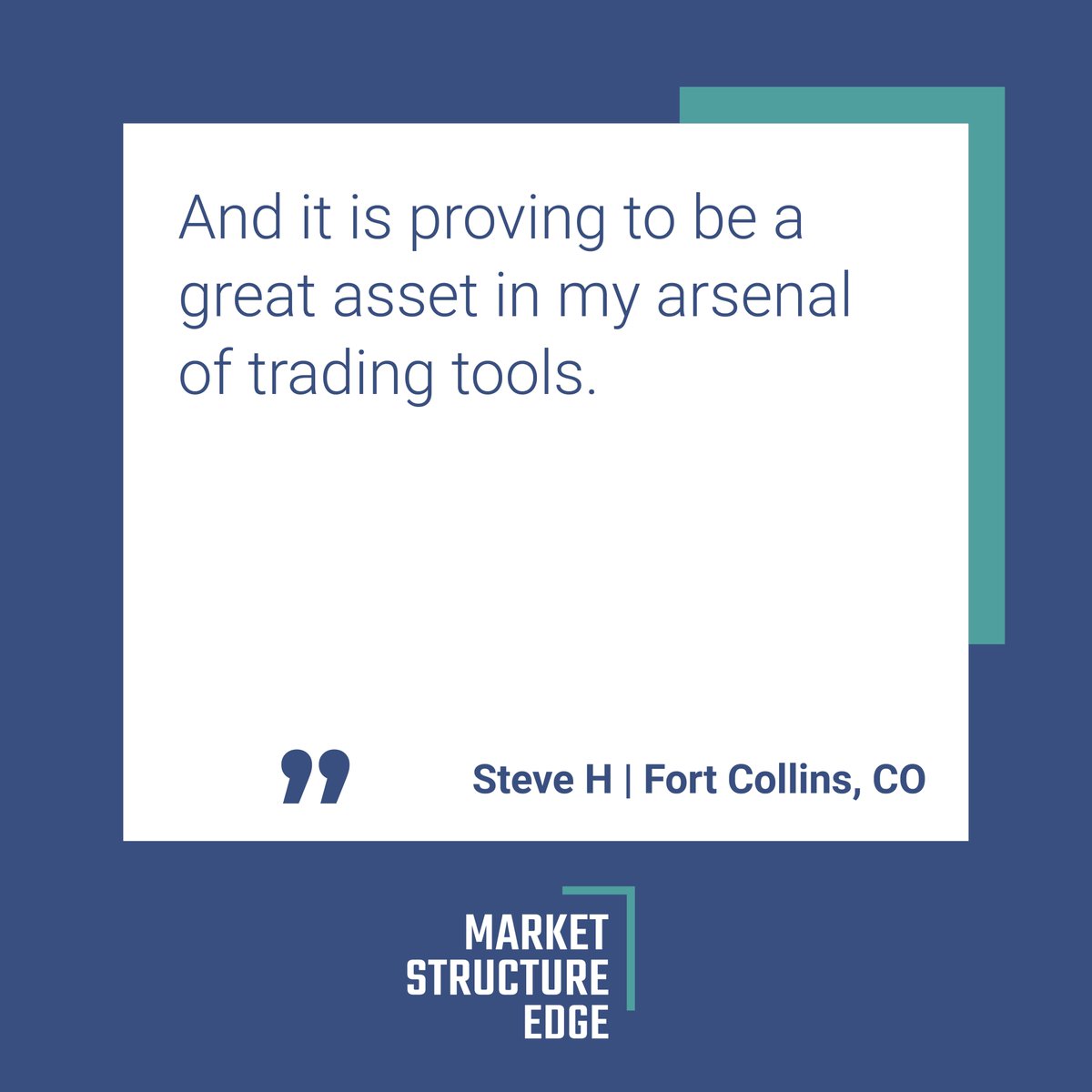 EdgeStructure's tweet image. We want Market Structure EDGE to be a great asset in your arsenal of trading tools as well! 

Sign up for a FREE 14-day trial here: rb.gy/nwtvtm

#MSE #MarketStructureEDGE #CustomerReviews #CustomerFeedback #Reviews #Testimonial #ClientTestimonial