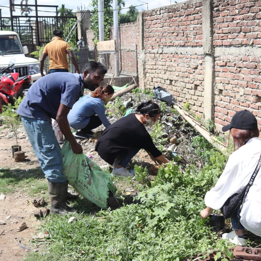 International day of clean air for blue skies.                  
Theme: Healthy air healthy environment.                   
Dimapur Municipal Council observed the day by a plantation drive at dmc dumpsite on the 7th of September 2021.