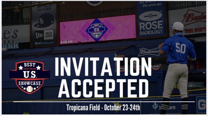 GeorgeProvel5's tweet photo. Thank you for the invitation to the National MLB Showcase. I can’t wait to compete at Tropicana Field. 
@BUSShowcase @chrisroof24 https://t.co/fgv1FiwT3u