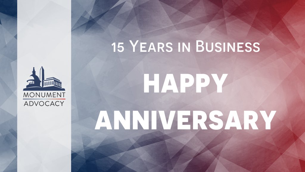 Monument's tweet photo. Launched 15 years ago today, as a one-person shop, Monument has grown to over 30 people and represented hundreds of world-class companies and organizations. Thank you to our clients for trusting us to help solve your toughest problems, and to our fabulous bipartisan team. https://t.co/wVI0D7GZkZ
