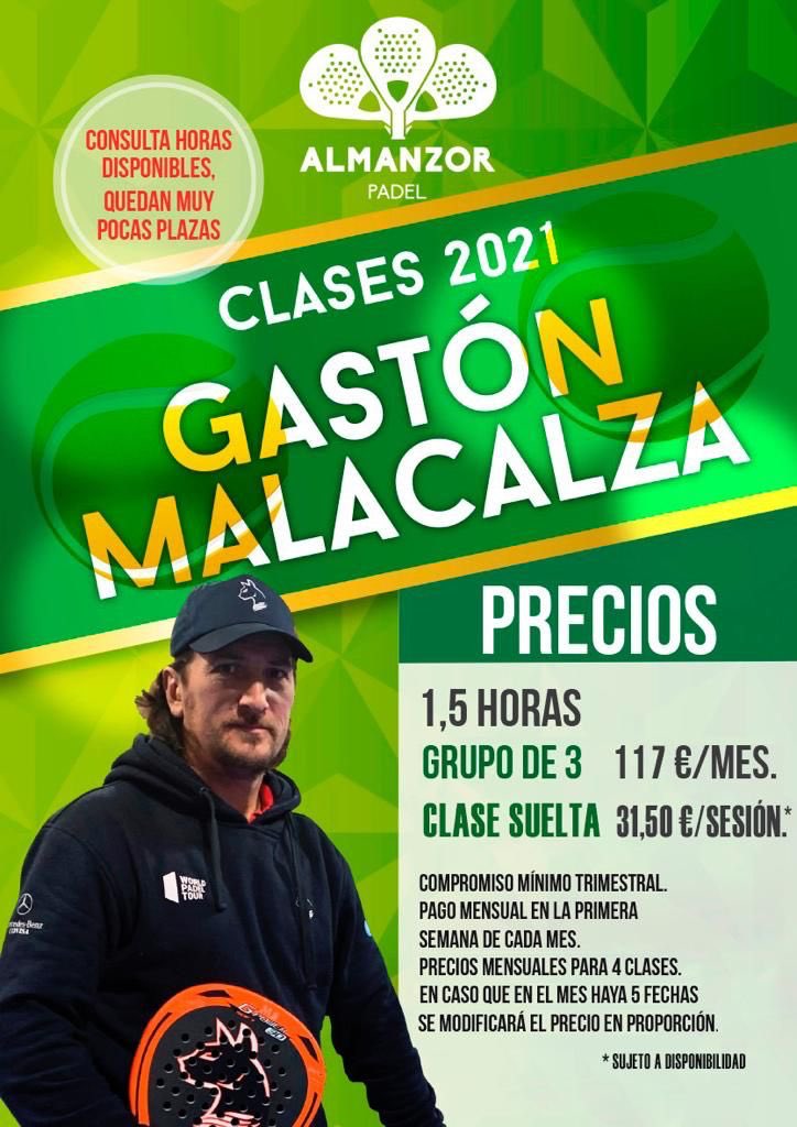 ÚLTIMAS 2 PLAZAS: Miércoles 17:00h Nivel Alto y a las 18:30 Nivel Medio Alto!!!