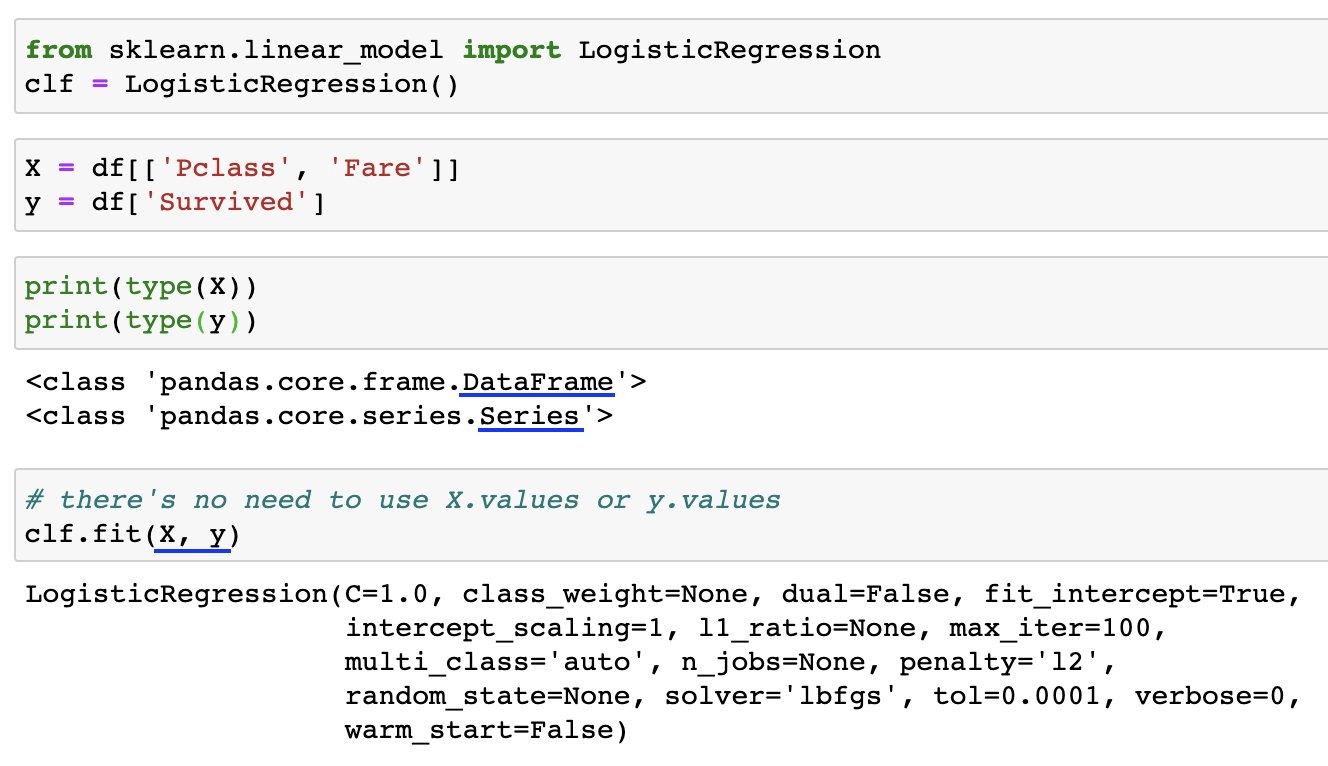 Kevin Markham on Twitter: "There's no need to use ".values" when passing a pandas  DataFrame or Series to scikit-learn... it knows how to access the  underlying NumPy array! Learn more: 👉 https://t.co/ea5p3Sya7f
