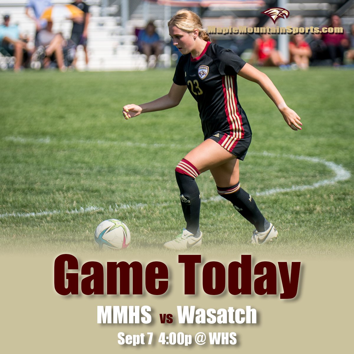 Girls Soccer Today at Wasatch 4:00p

#goldeneaglesoccer #maplemountainsports