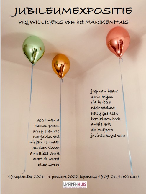 JUBILEUM MARIKENHUIS
19 sept 11-15 uur. Open dag in en rond het #marikenhuis
Iedereen is welkom! Met o.a. de opening van een expositie met werken van Marikenhuis-vrijwilligers.
marikenhuis.nl/actueel/actuee…
