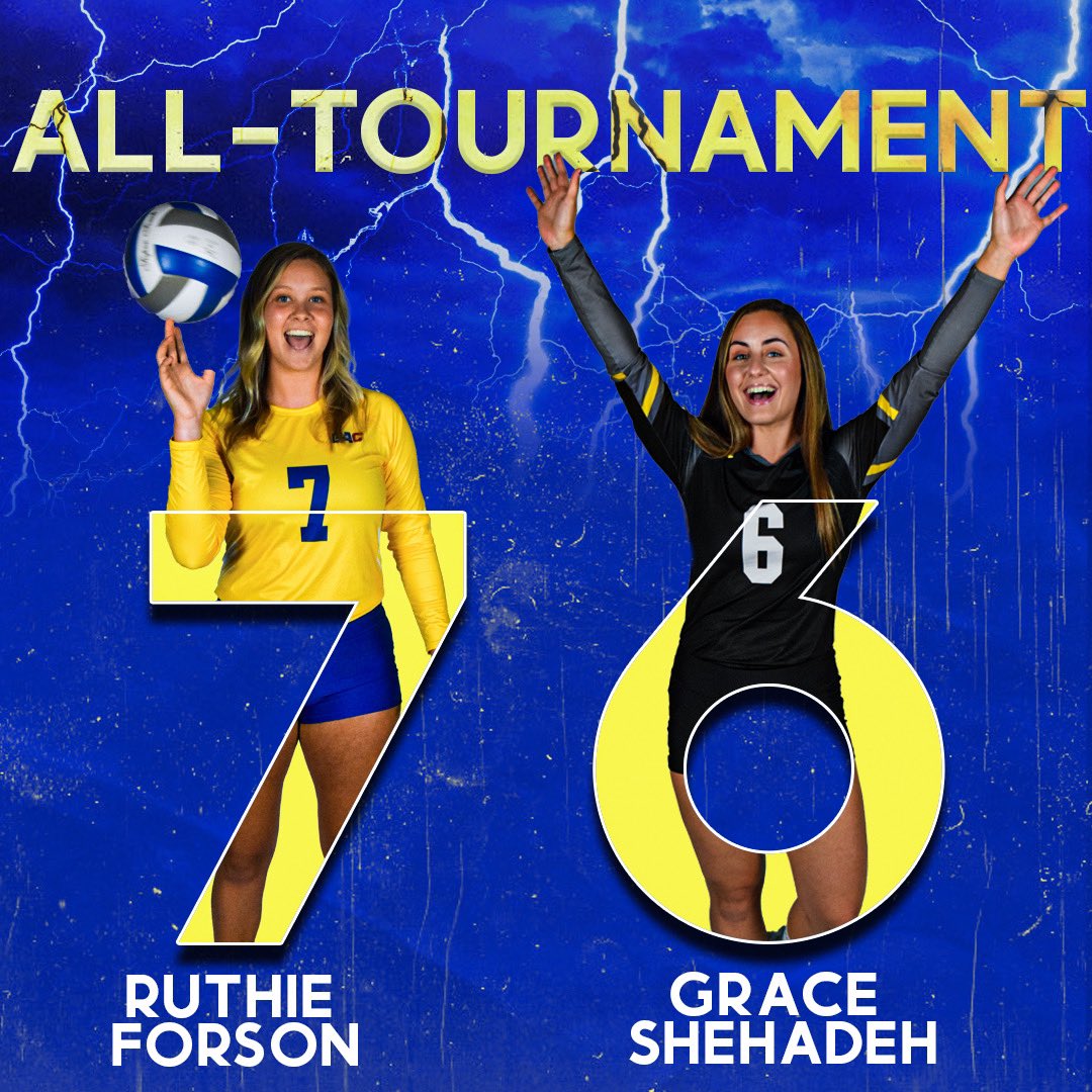 Huge shoutout to Sophomore Ruthie Forson &amp; Super Senior Grace Shehadeh on being named SOSU All Tournament Team from this past weekend. 

This is just the beginning 💙⚡️

#GoStorm