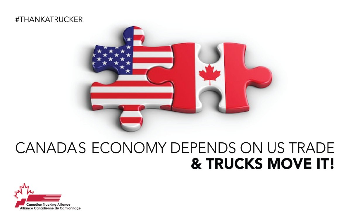 Without truckers, the North American supply chain &  economy would simply shut down. Please share this #nationaltruckingweek and don't forget to #thankatrucker for the essential job they do