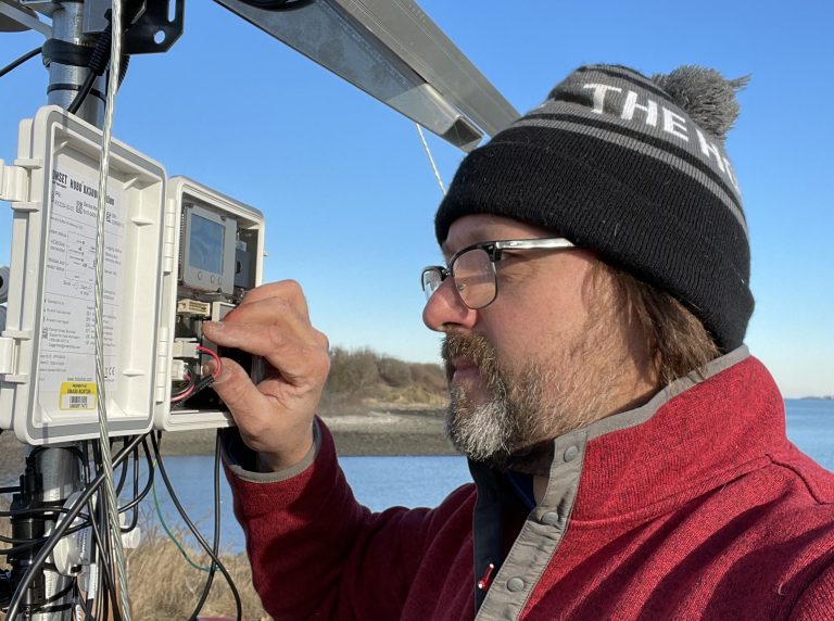 Meet Francesco Peri!
Francesco is a Research Engineer for <a href="/EnvSchool/">School for the Env.</a> at <a href="/UMassBoston/">UMass Boston</a> and part of the Research and Monitoring Committee at the Lab. Francesco has been installing monitoring equipment on Rainsford Island to measure water levels, currents, waves, and water quality.