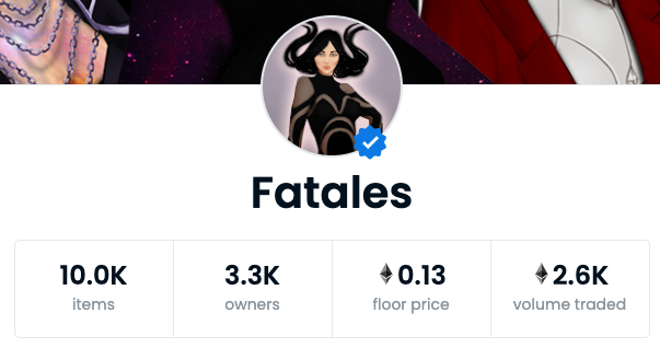 NFTVisualizer's tweet photo. Now suppose you want to invest in either @FatalesNFT or @GoonsNft. Their statistics are pretty similar in OpenSea but their holders activity level are drastically different. Now you have another metric to decide with it 😉
Thanks for reading! If you find it useful please retweet! https://t.co/RsAYg5Ic2l