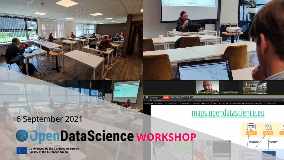 opengeohub's tweet photo. #OpenDataScienceEurope sneak peek 2:
We just concluded the last training sessions - thanks to all the lecturers for sharing their expertise 🌐 💻 
👉Stay tuned for 3 days #hybrid conference: https://t.co/5lhFwbM6Vd
#opendata #datascience #EU @HarmonizerGeo https://t.co/4aanGVSOQW