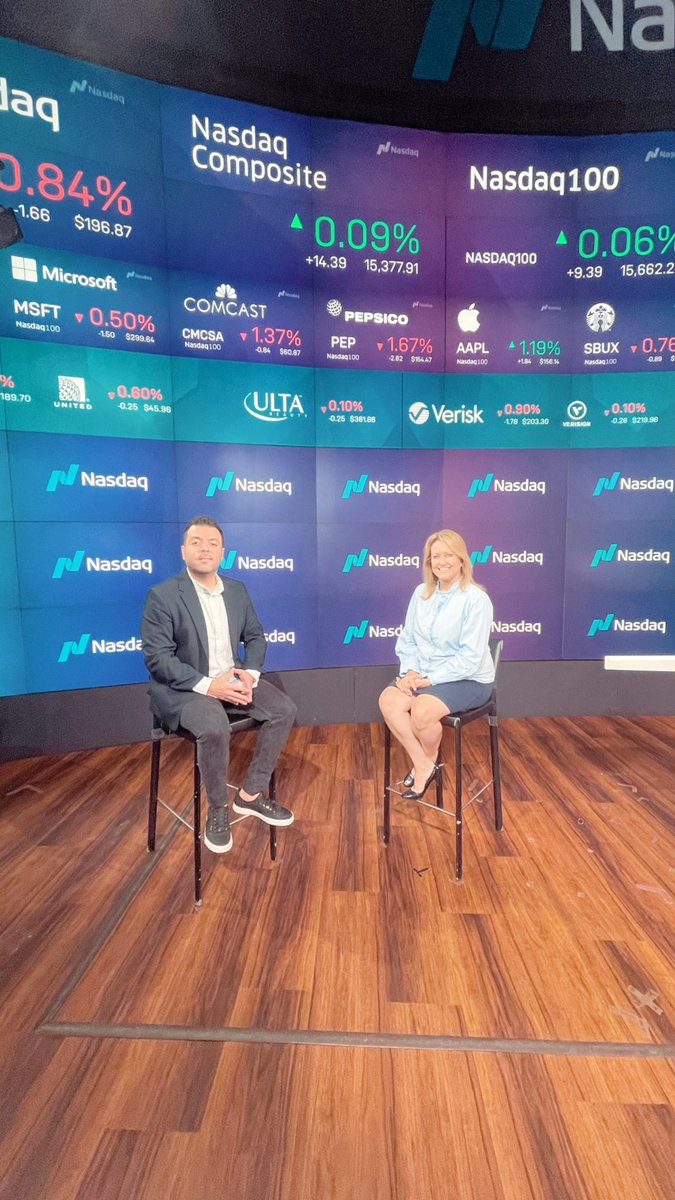 Just finished a great interview w/ Jane King <a href="/Nasdaq/">Nasdaq</a> for Bloomberg, Fox Business and CNBC TV. 

We’ve talked about Sologenic upcoming launch and expansion into the US market &amp; how $XRP ledger technology helps us to stay in compliance with the regulations. To be aired next week!