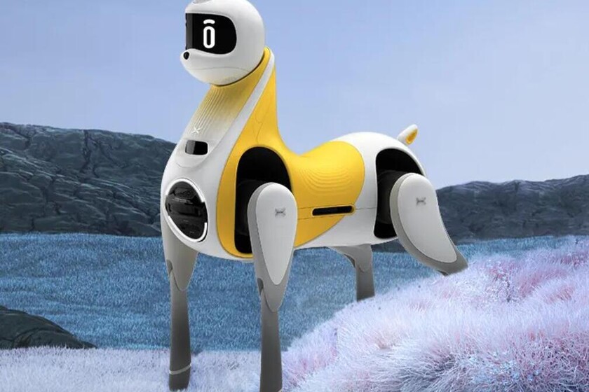xataka's tweet photo. Un robot pony autónomo para que los niños interactúen y se monten sobre él: así es Little White Dragon https://t.co/8wtYyG1eLP https://t.co/CgPSOGkPBi