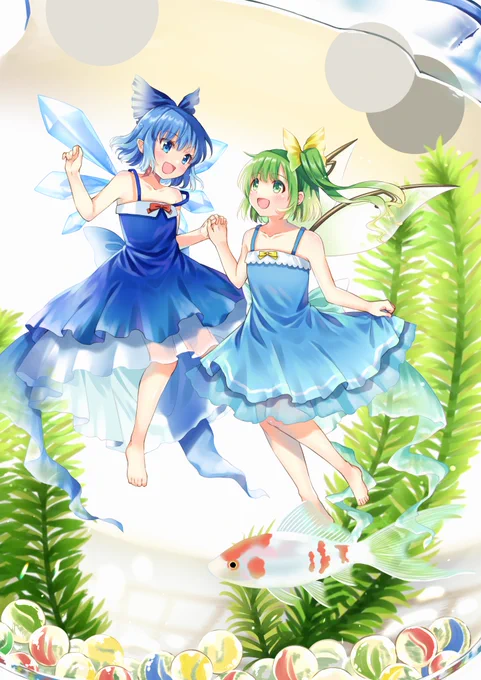 あとは金魚や背景を仕上げるのみ!
もう一匹増やそうかな… 