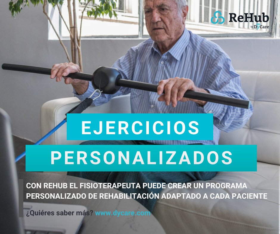 Si cada paciente tiene una patología diferente, ¿por qué los ejercicios de #rehabilitación son los mismos?
Con nuestra avanzada solución de #telerehabilitación #ReHub es posible asignar programas personalizados en menos 1 minuto.
ℹ️ Bit.ly/DyCareREHUB #fisioterapia