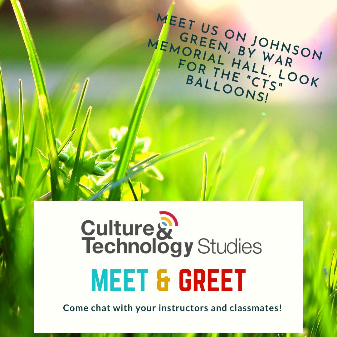 CTS Majors! Join us tomorrow for an informal meetup. On Johnson Green @ 2pm. Looks for the CTS balloons. 🎈🎈🎈