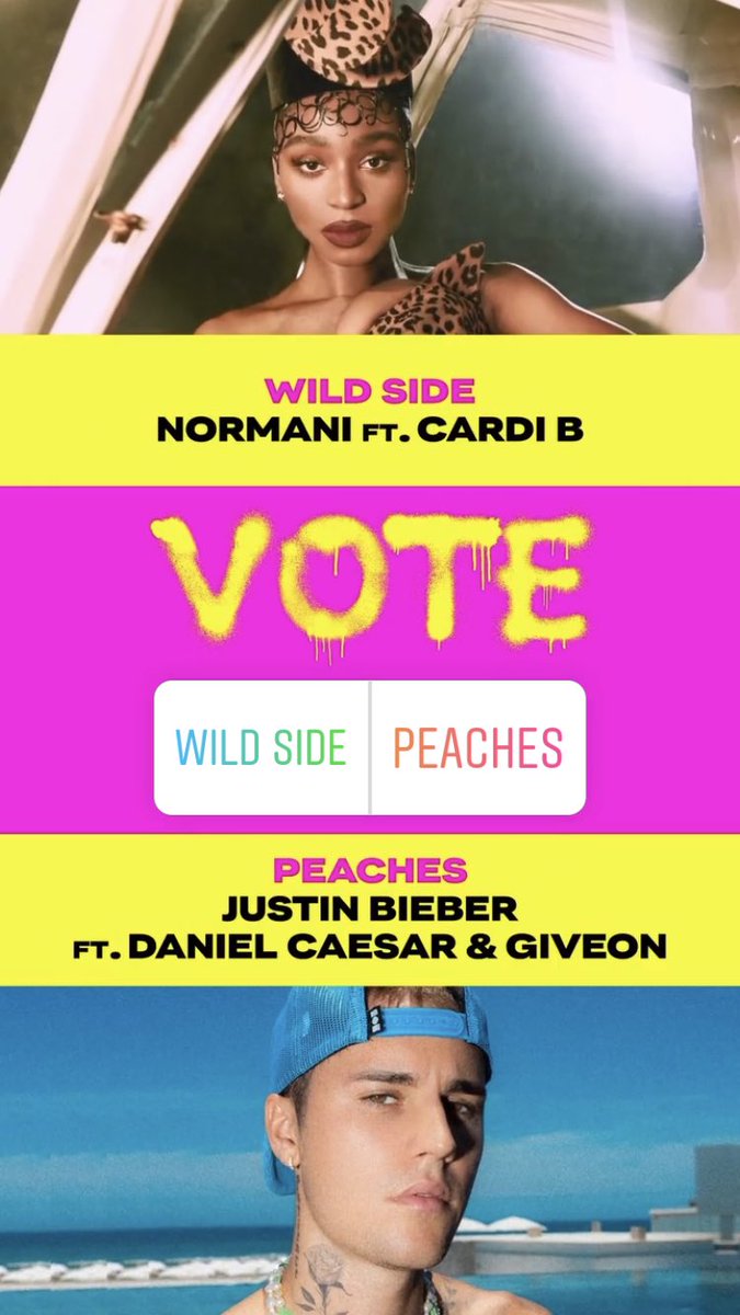 normanibrasiI's tweet photo. ATENÇÃO NATION! 

Votem em "Wild Side" em "canção do verão" no Instagram Story da MTV. 

📎: https://t.co/0yNsJEPjDa https://t.co/rl2mxxLnHr