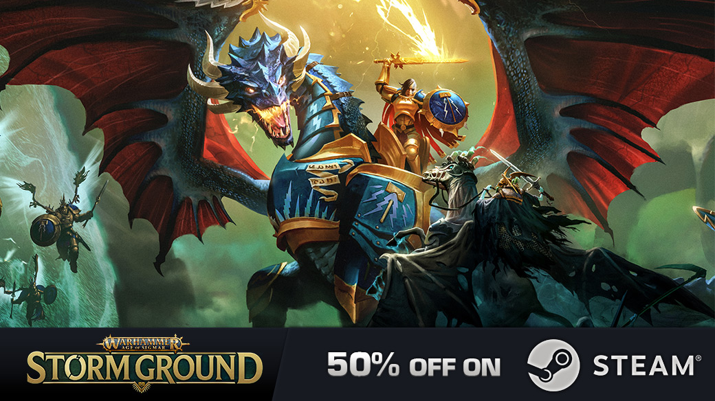 StormGround's tweet image. Strategy. Epic turn-based combats. Get 50% off #AgeOfSigmar: Storm Ground on Steam! 
 
Will you succeed at taking control of the Mortal Realms? ⚔️
 
👉 store.steampowered.com/app/1233590/Wa…