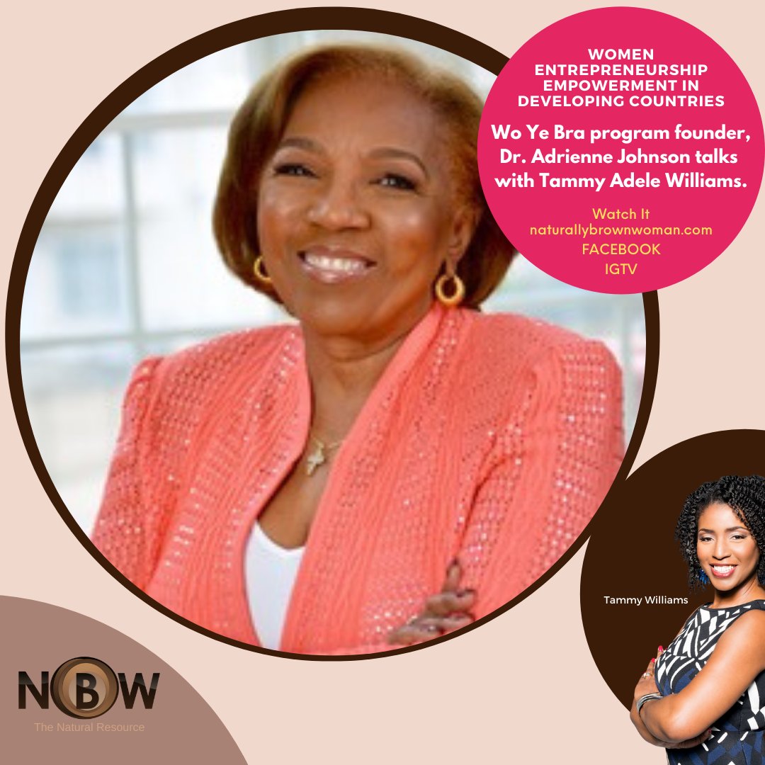 NBWresource's tweet image. Mark your calendars because this Thursday all new episodes of Naturally Brown Woman will be back!📅🎥
Host, Tammy Williams talks with Wo Ye Bra founder Dr. Adrienne Johnson. 

@WoYeBra